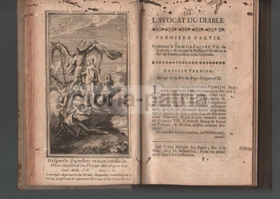 L'Avocat Du Diable: Papa Gregorio VII E San Vincenzo De Paoli, 1743