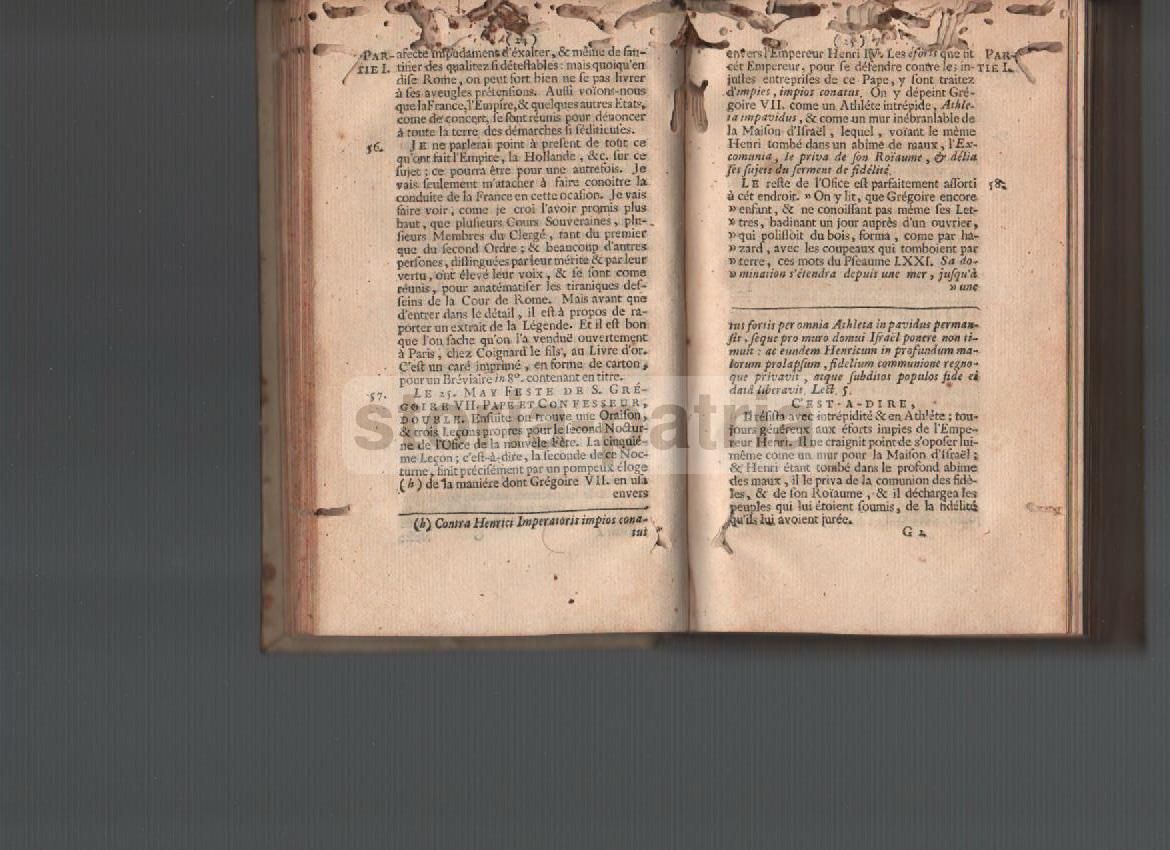 L'Avocat Du Diable: Papa Gregorio VII E San Vincenzo De Paoli, 1743