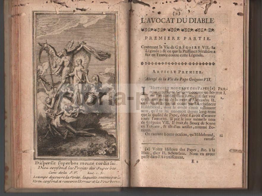 L'Avocat Du Diable: Papa Gregorio VII E San Vincenzo De Paoli, 1743