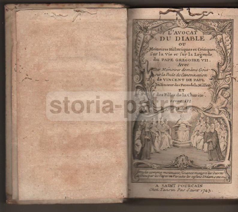 L'Avocat Du Diable: Papa Gregorio VII E San Vincenzo De Paoli, 1743