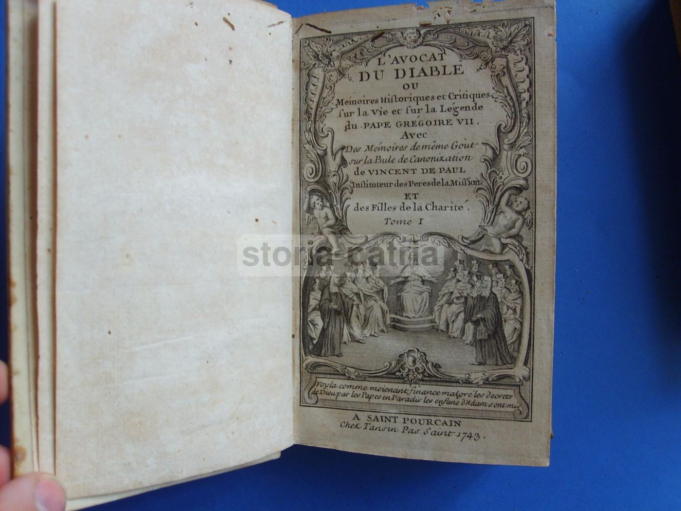 L'Avocat Du Diable: Papa Gregorio VII E San Vincenzo De Paoli, 1743