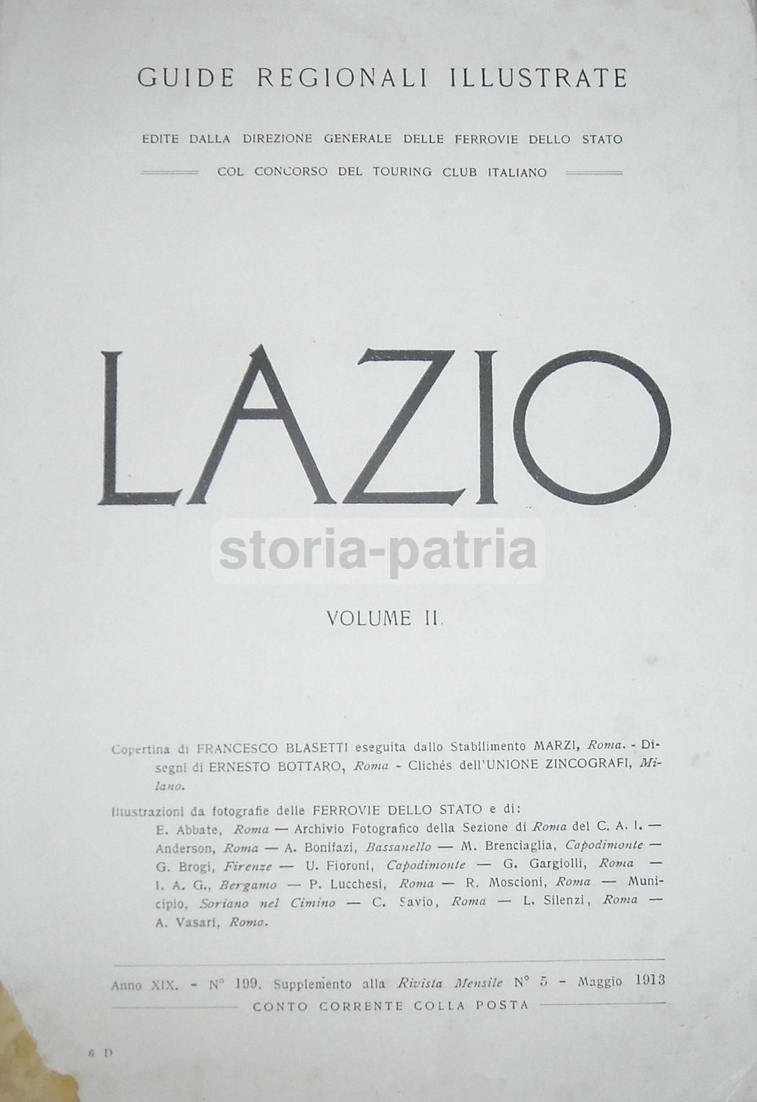 Lazio Volume II: Guida Illustrata (1913)   Ferrovie Dello Stato