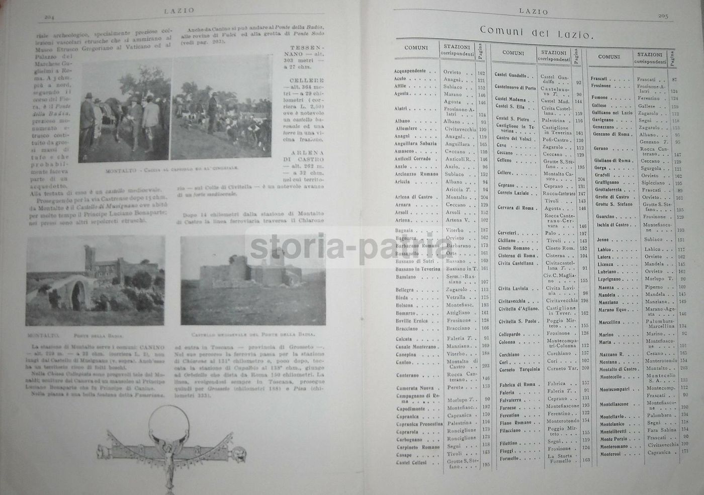 Lazio Volume II: Guida Illustrata (1913)   Ferrovie Dello Stato