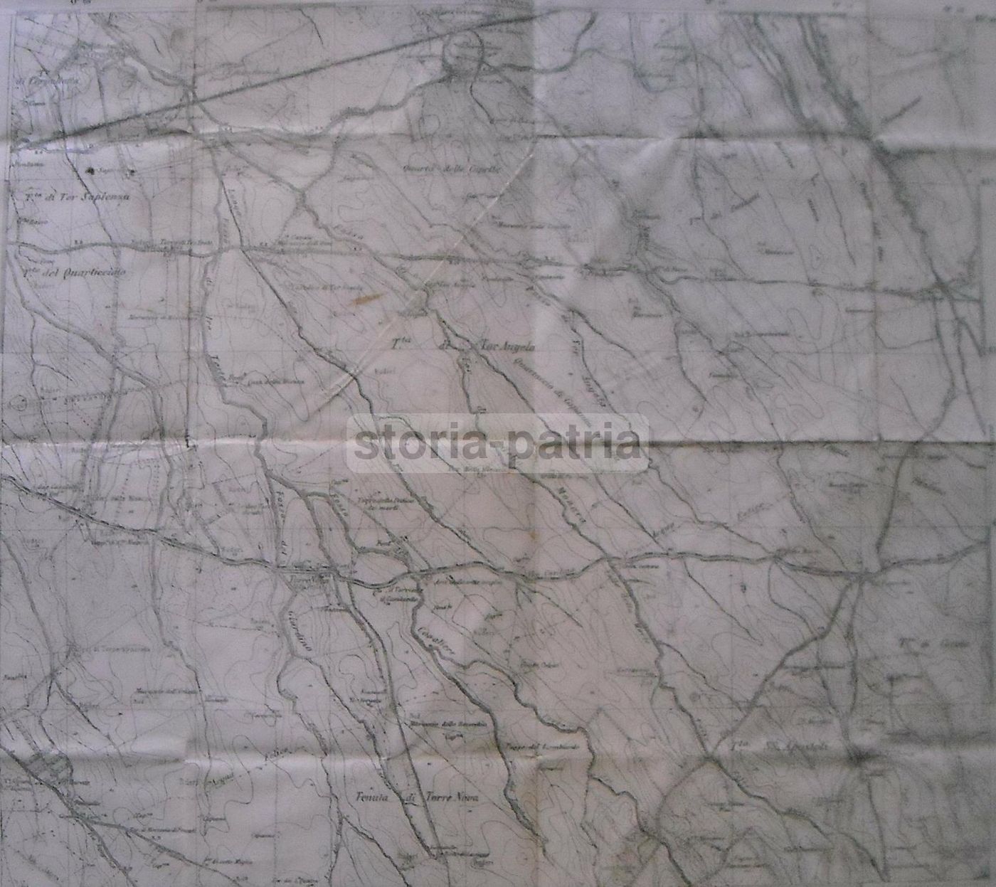 Mappa Topografica Cervelletta Roma 1906 1918 Igm Tenute Ruderi