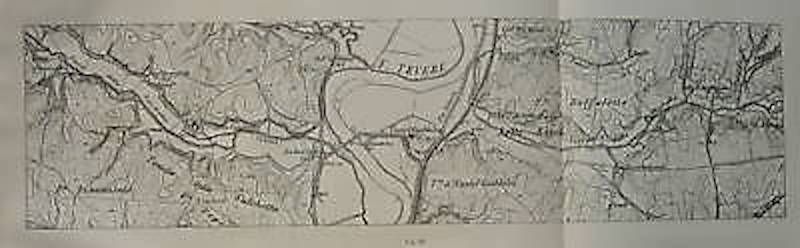Mappa Antica Del Fiume Tevere A Roma: Castel Giubileo, Settebagni E Buffalotta