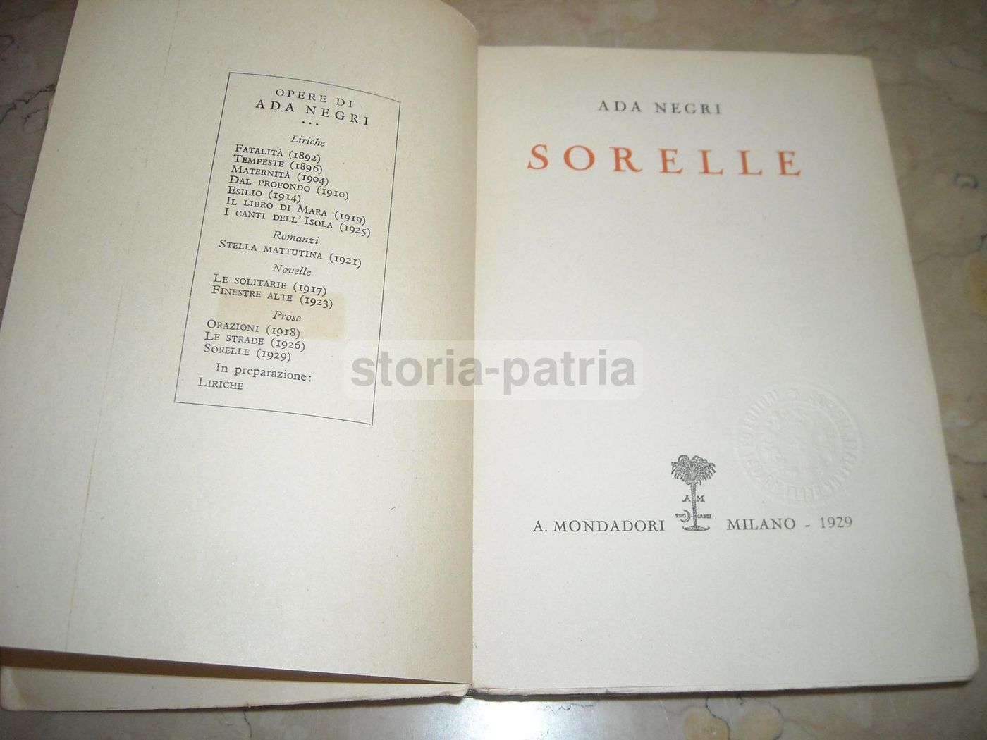 Ada Negri, Sorelle, 1929 Mondadori Illustrato Da Cisari