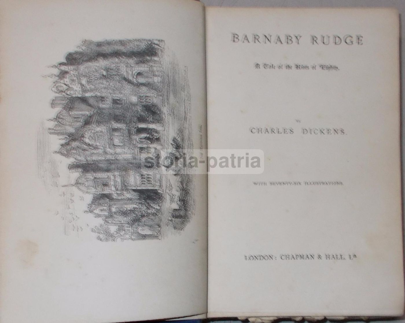 Barnaby Rudge. Charles Dickens. Edizione Illustrata Chapman & Hall