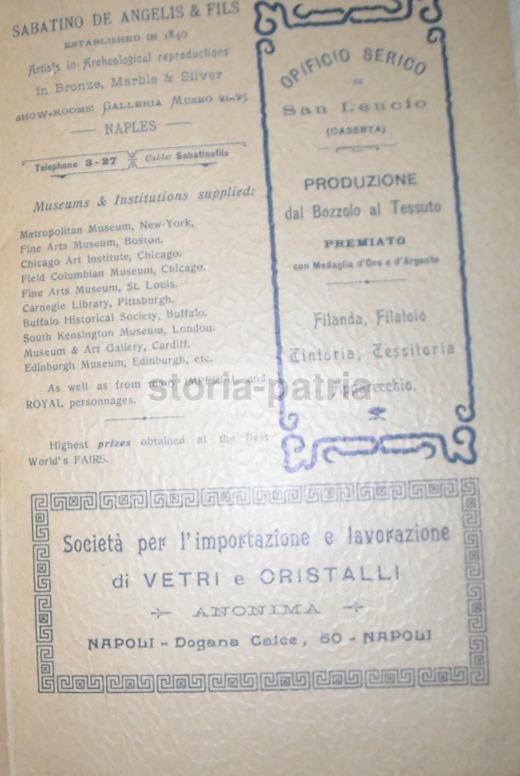 Tolstoi: Sebastopoli. Napoli, Paperi, 1903. Rara Edizione Pubblicitaria.