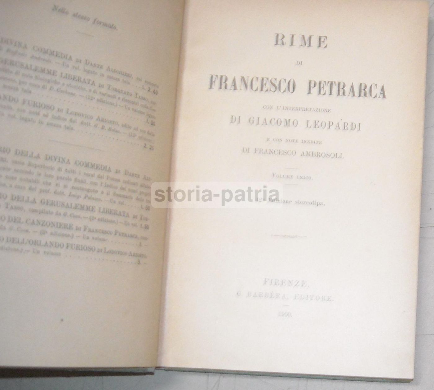 Rime Di Francesco Petrarca Con L'Interpretazione Di Giacomo Leopardi, 1900