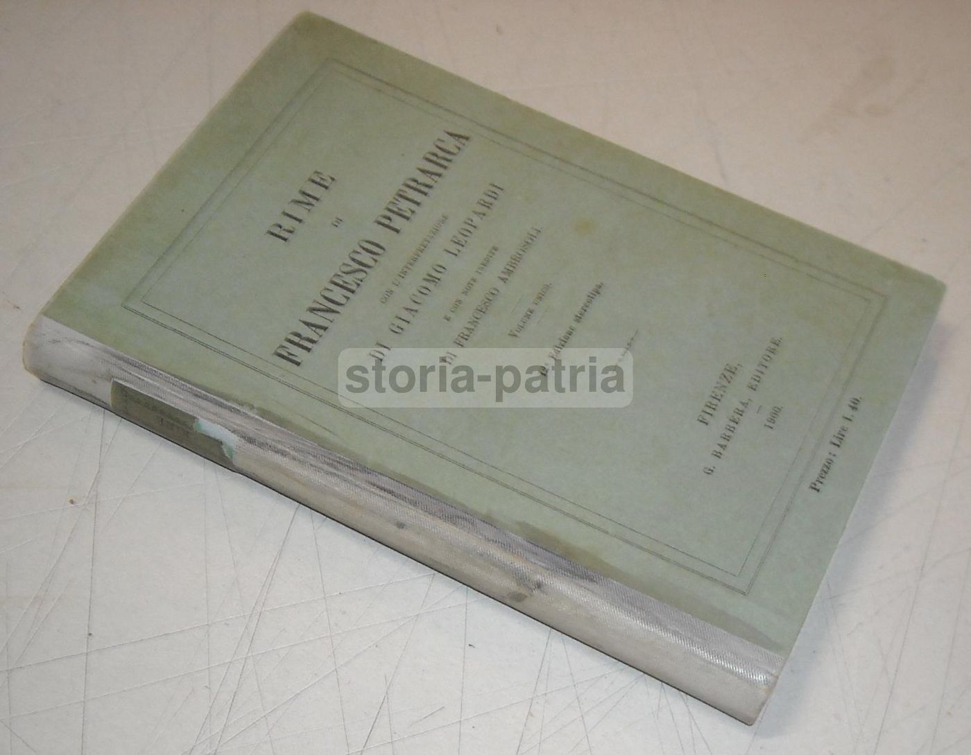 Rime Di Francesco Petrarca Con L'Interpretazione Di Giacomo Leopardi, 1900