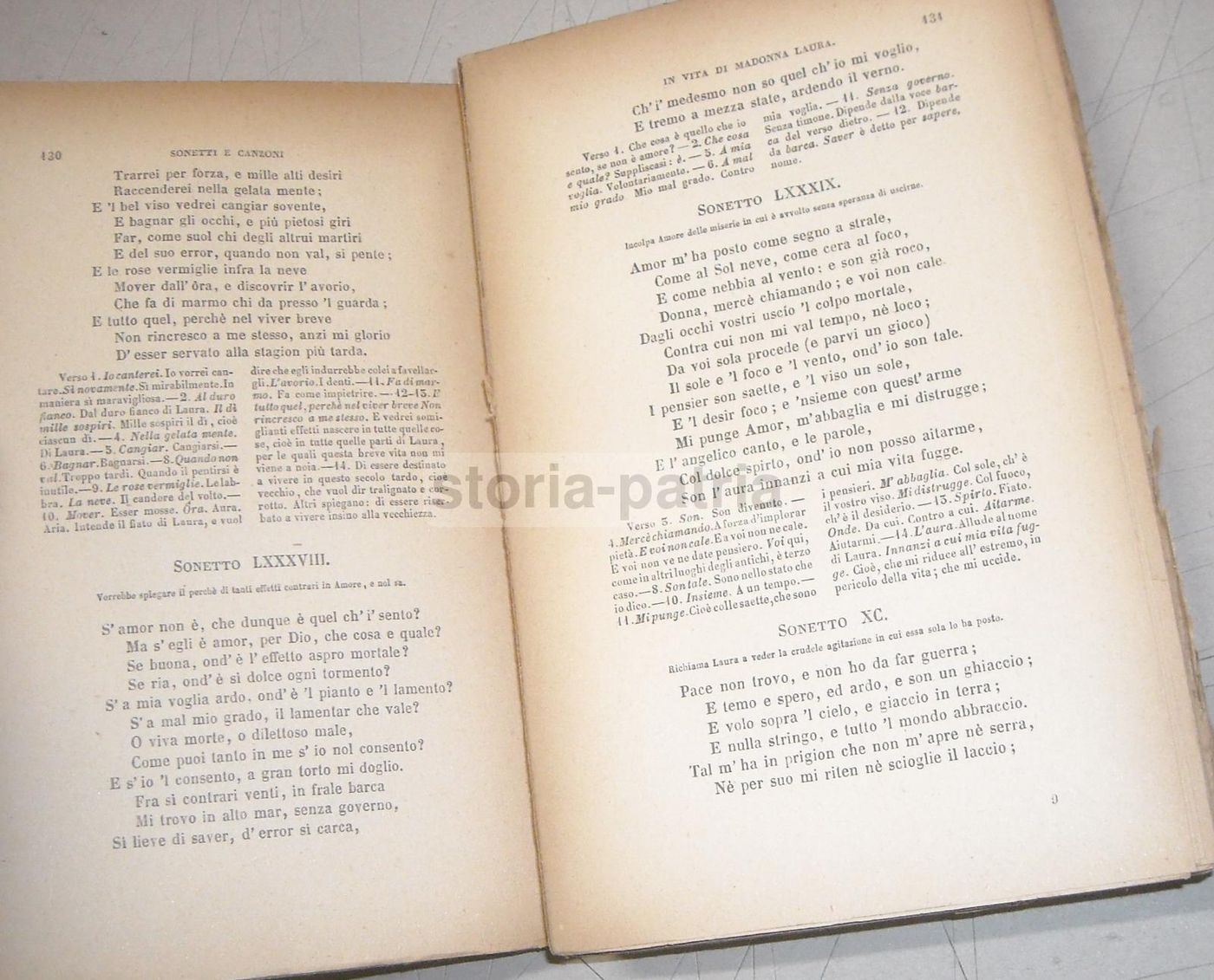 Rime Di Francesco Petrarca Con L'Interpretazione Di Giacomo Leopardi