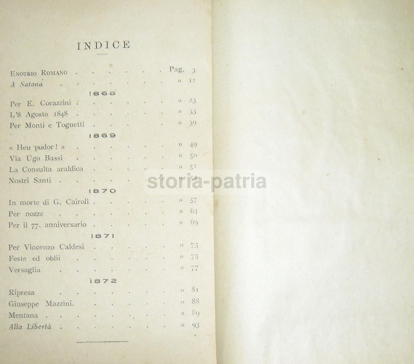 Inni Civili Di Giosuè Carducci. Edizione Antica Del Primo Novecento