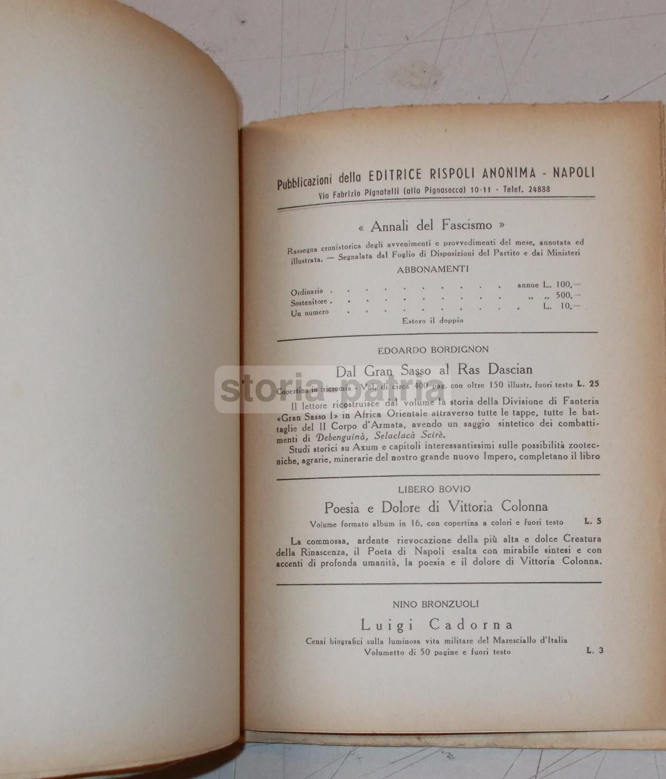 Nuvole Di Alfredo Reichlin, Editrice Rispoli Napoli 1937