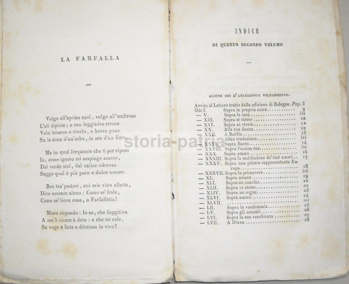 Rime E Prose Di Giovanni Marchetti (1838), Anacreonte E Orazio, Napoli