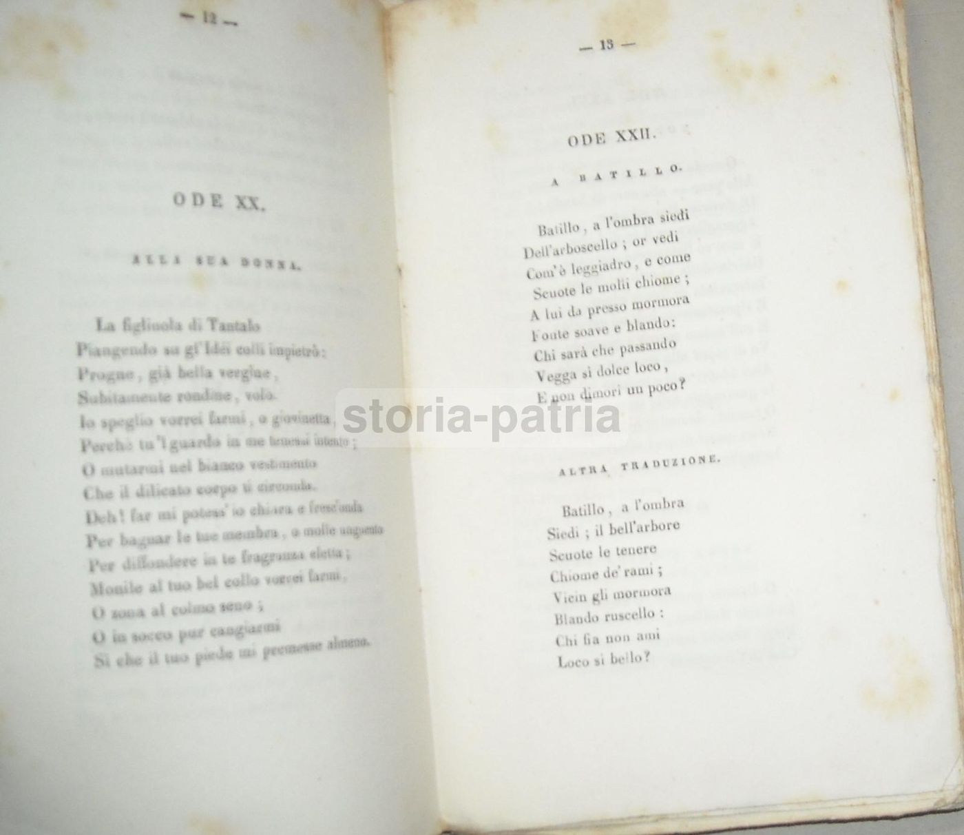 Rime E Prose Di Giovanni Marchetti (1838), Anacreonte E Orazio, Napoli