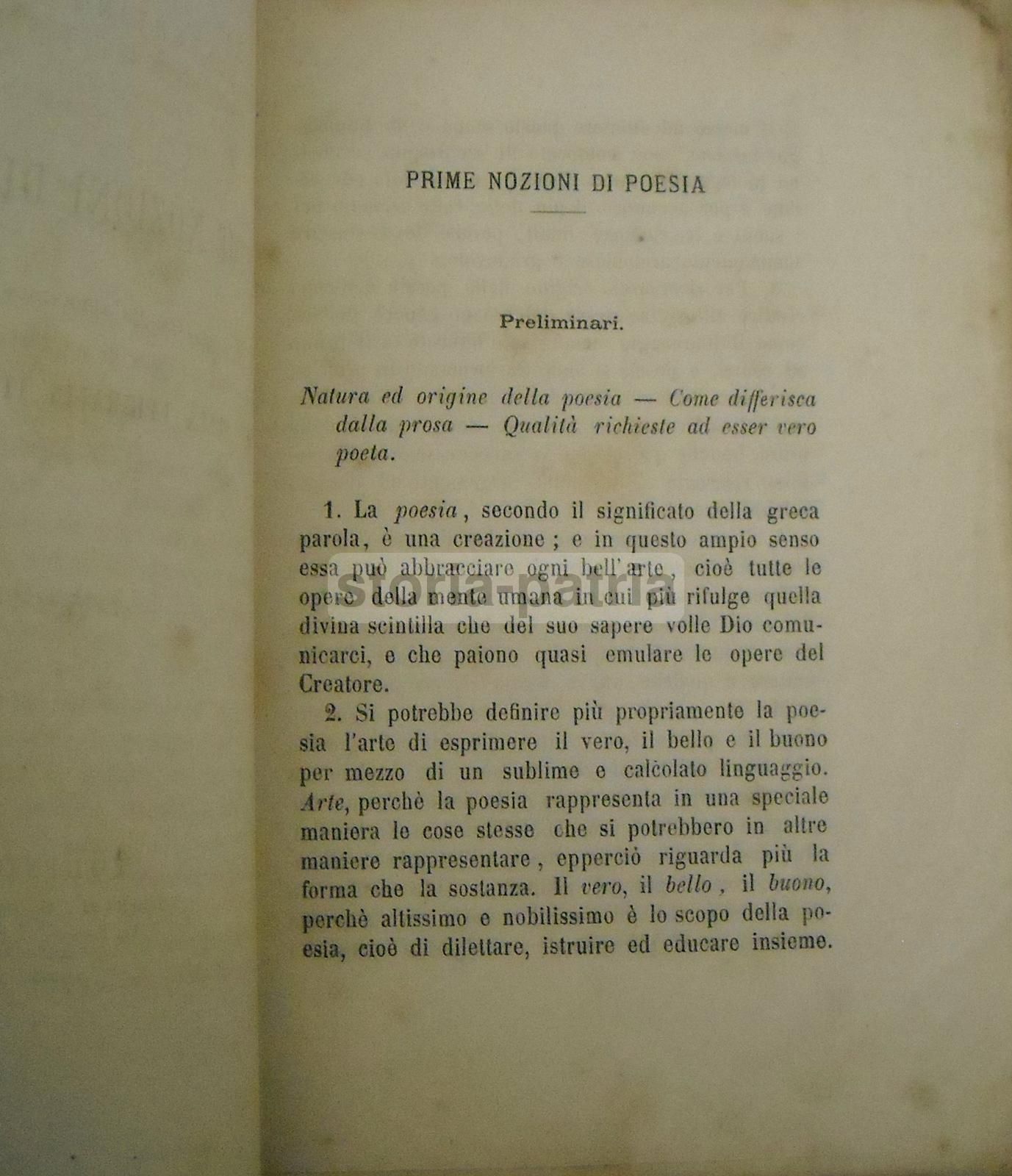 Prime Nozioni Di Poesia, Costantino Coda, 1879 (Torino, Derossi)