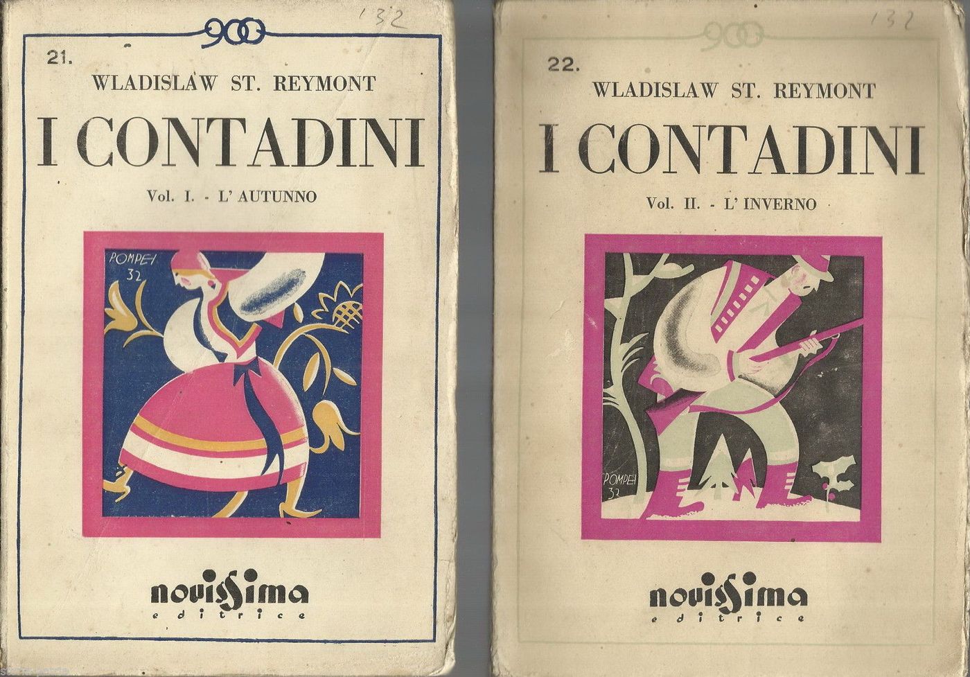 I Contadini Di Reymont 1932 Quattro Volumi Illustrati Pompei