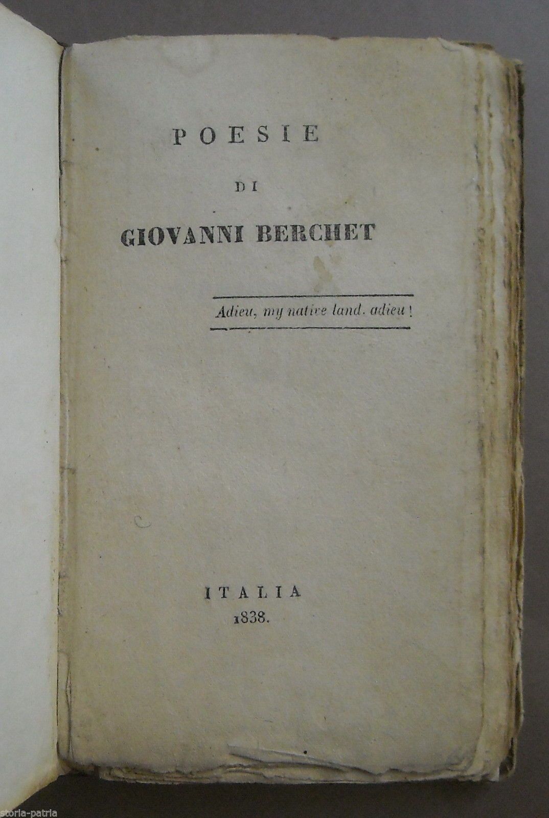 Giovanni Berchet, Poesie (1838)
