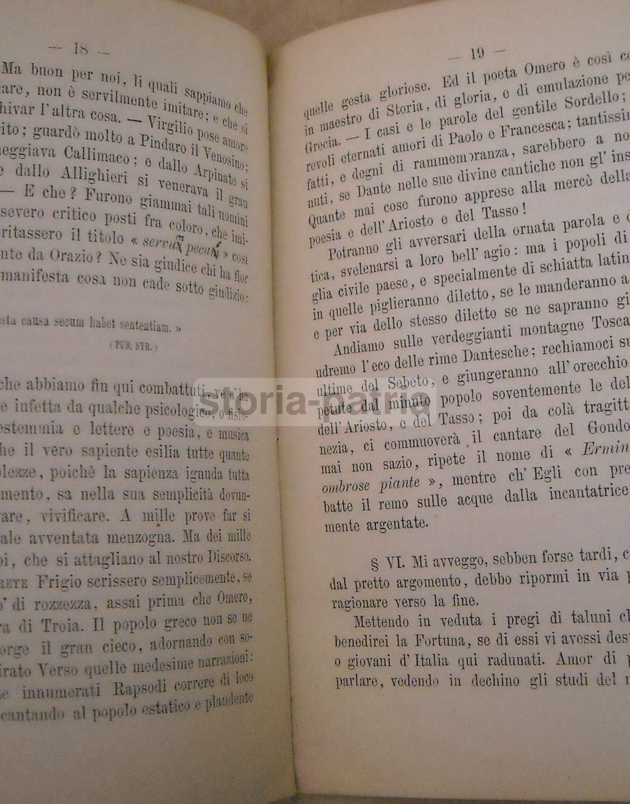 Carlo Pepoli, Discorso Sui Classici Scrittori Italiani, Bologna, 1872