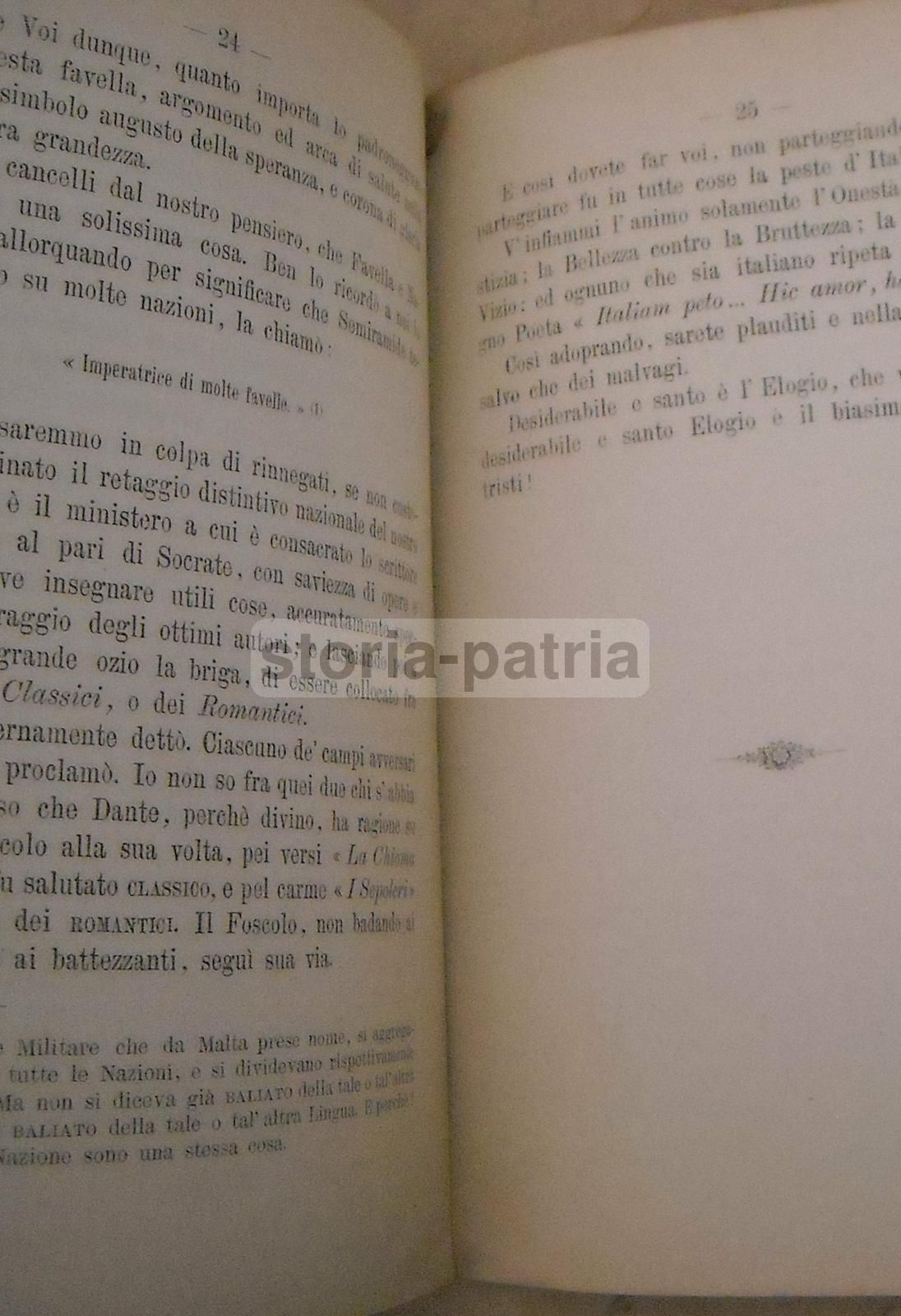 Carlo Pepoli, Discorso Sui Classici Scrittori Italiani, Bologna, 1872