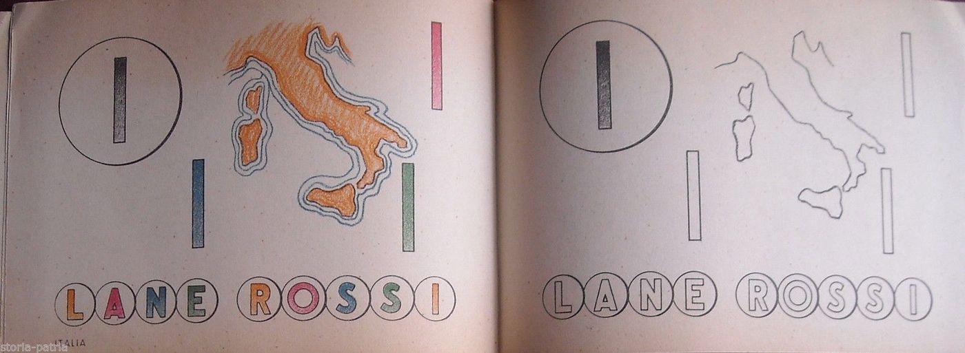Abecedario Da Colorare Lanificio Rossi Anni '50 Rossella Vintage