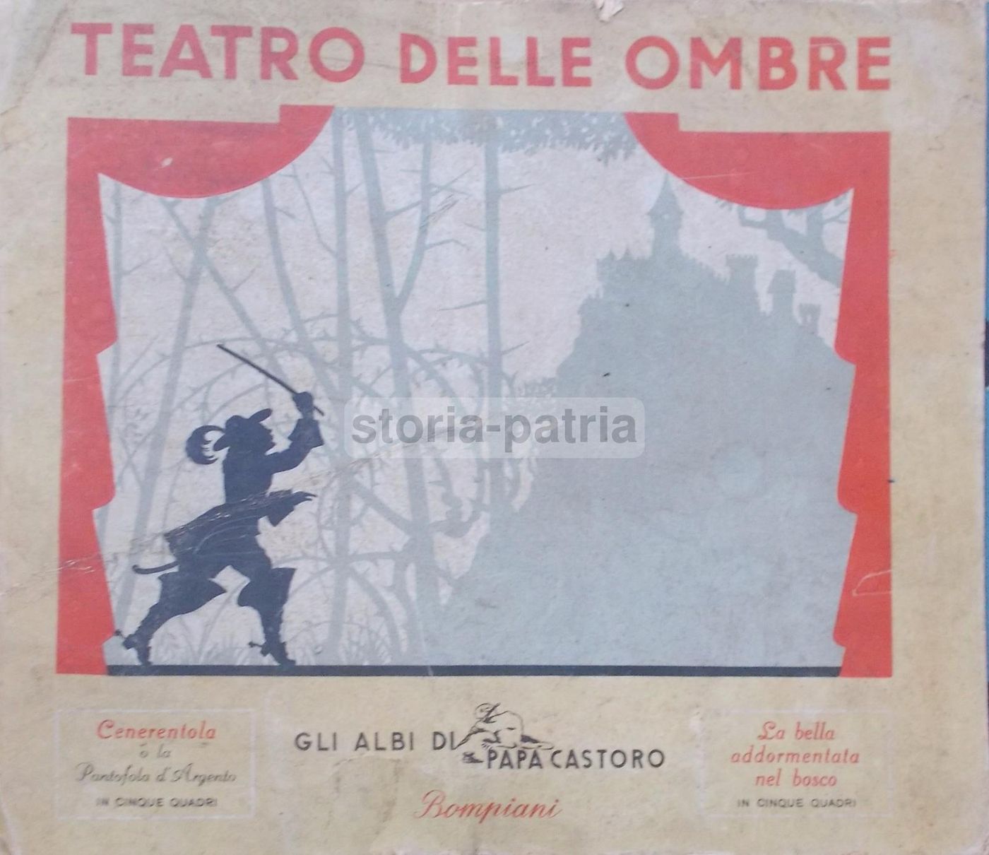 Teatro Delle Ombre Bompiani: Cenerentola E La Bella Addormentata, Anni '30