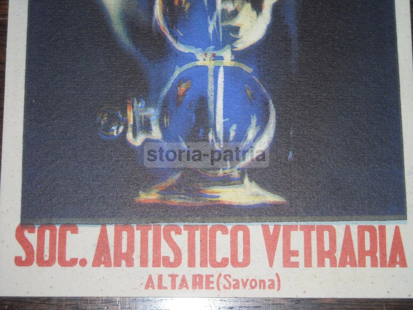 Società Artistico Vetraria Di Altare (Savona), Cartolina Pubblicitaria, 1949