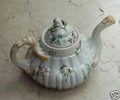 Teiera In Ceramica Albisola A Motivi Floreali