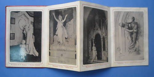 Album Souvenir Cimitero Di Genova, 18 Vedute Sculture, Epoca 1900