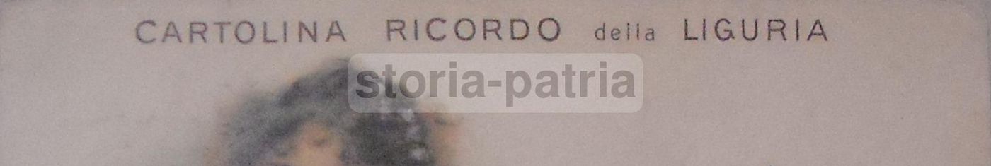 Cartolina Antica Contadina Ligure Genovese, 1901. Costumi Popolari