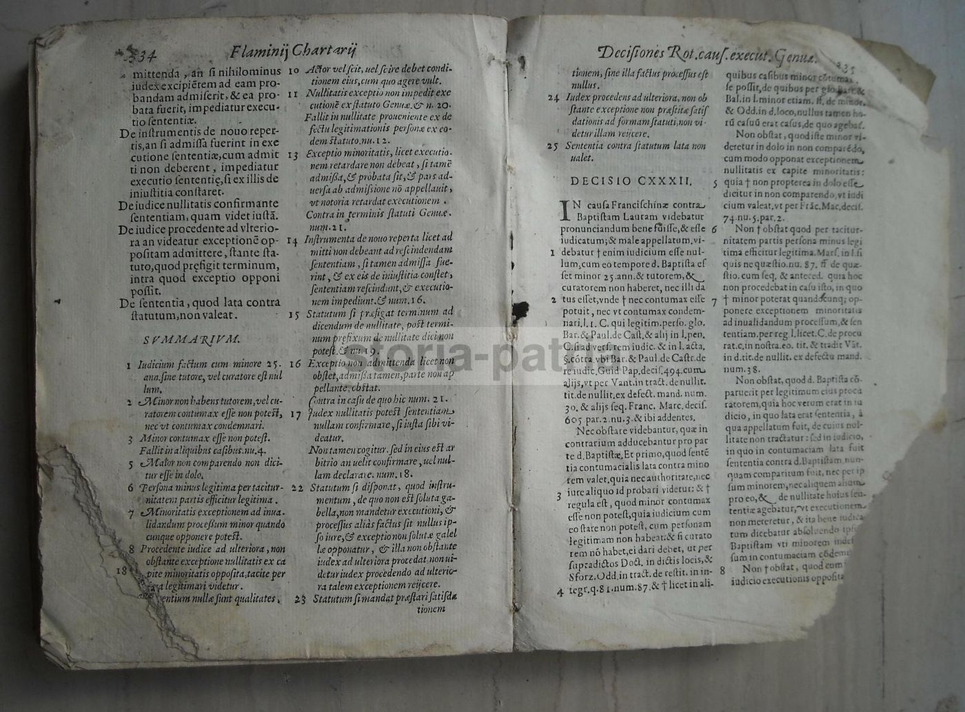 Decisiones Rotae Genuensis Di Flaminio Chartario, Venezia, 1600 Circa