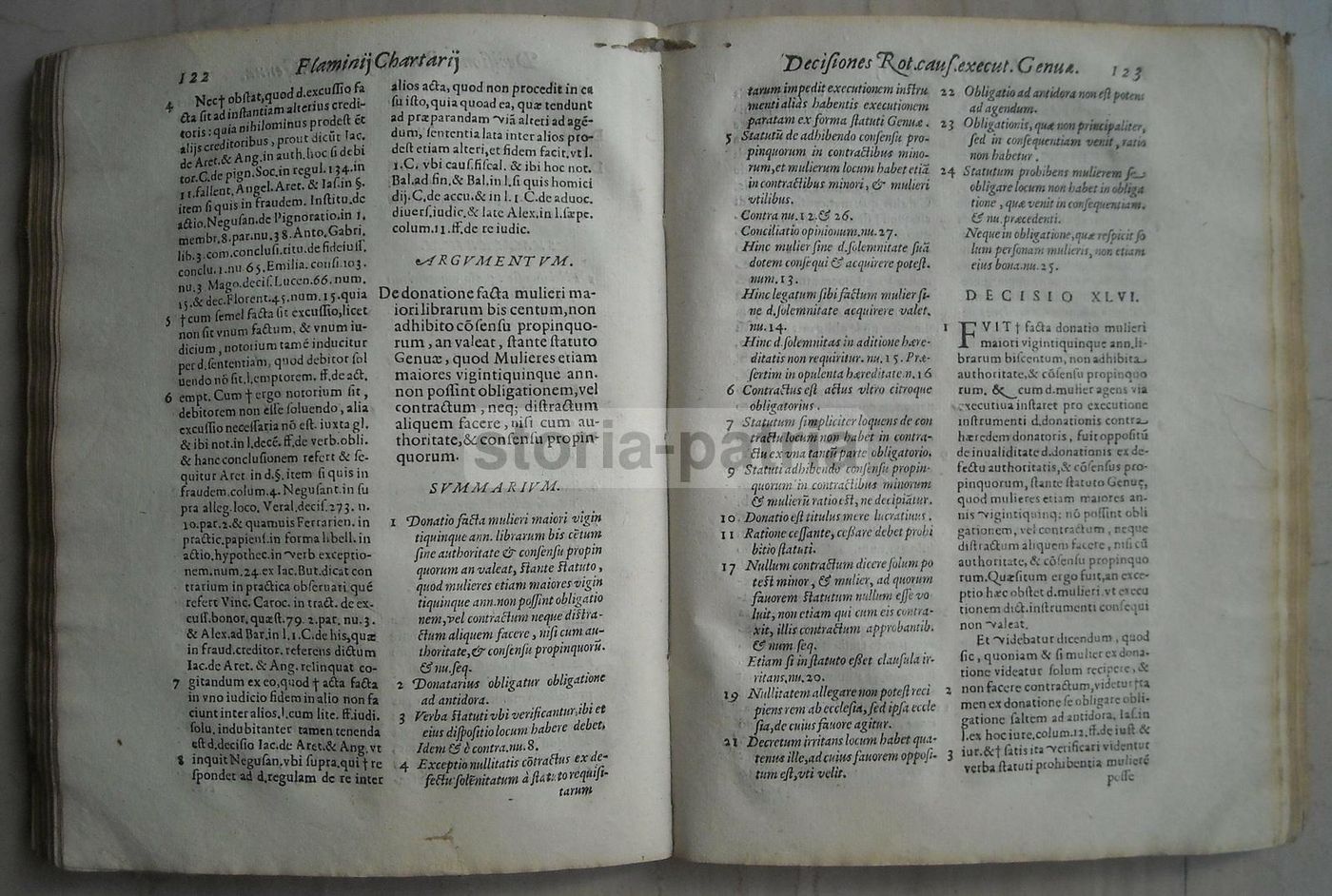 Decisiones Rotae Genuensis Di Flaminio Chartario, Venezia, 1600 Circa