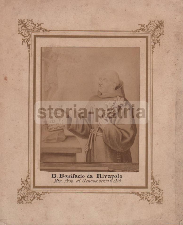 Fotografia Antica Beato Bonifacio Da Rivarolo Genova Fine '800