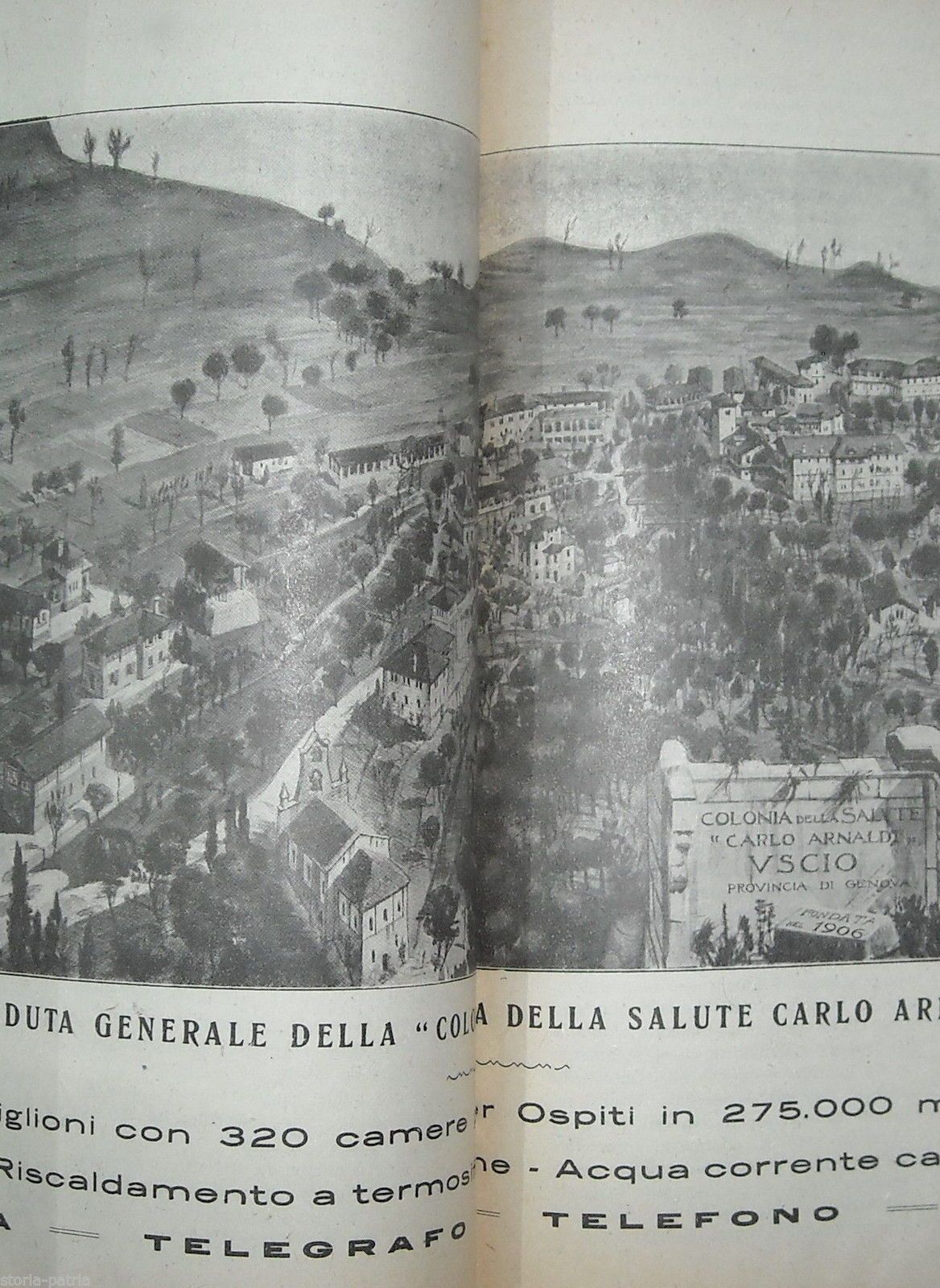 Colonia Arnaldi Uscio 1925 Rivista Medicina Igiene Salute Genova