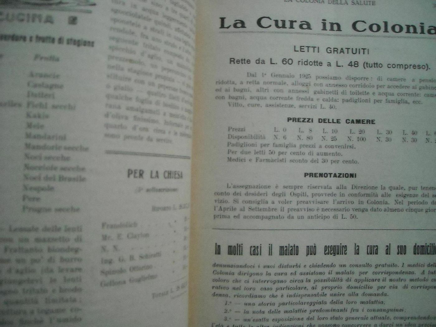 Colonia Arnaldi Uscio 1925 Rivista Medicina Igiene Salute Genova