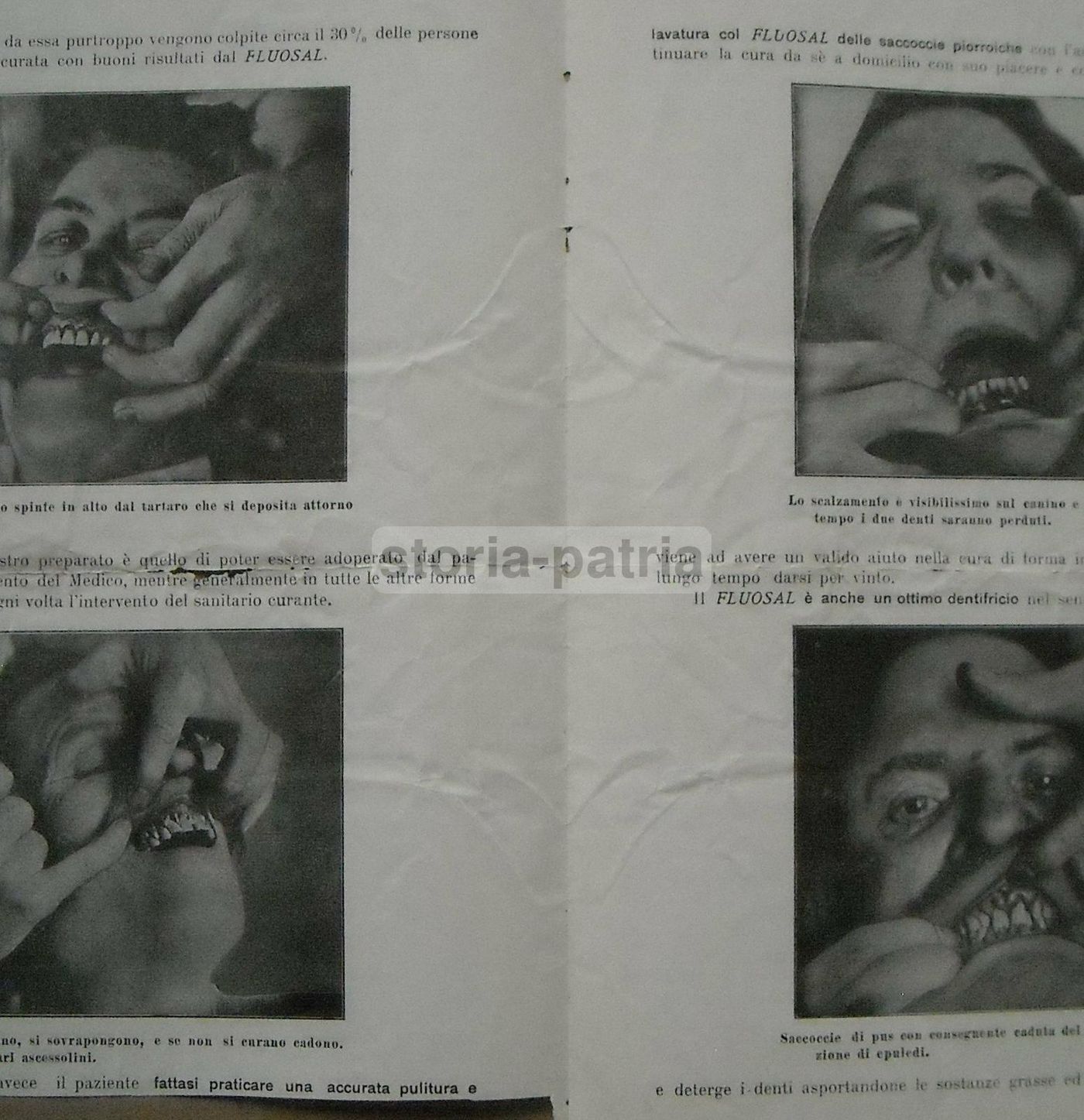 Depliant Fluosan Farmacia Novaro Imperia Oneglia Anni '30