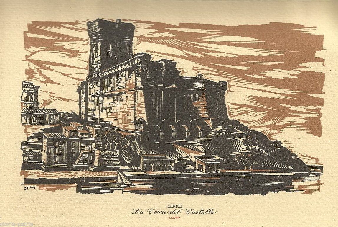 Cartolina Castello Di Lerici, La Spezia, Petrus, Miliani, Anni '50