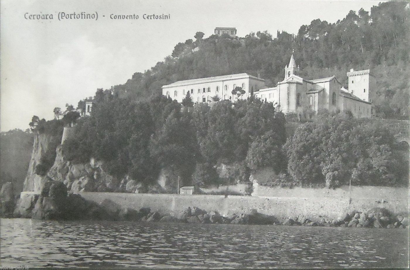 Cartolina Antica Cervara Portofino: Convento Dei Certosini