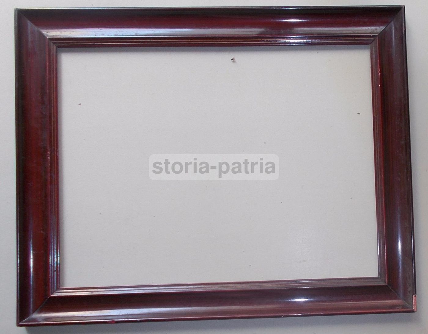 Cornice Antica In Legno Laccato Amaranto, Epoca Liberty E Déco, Anni 1920 1930