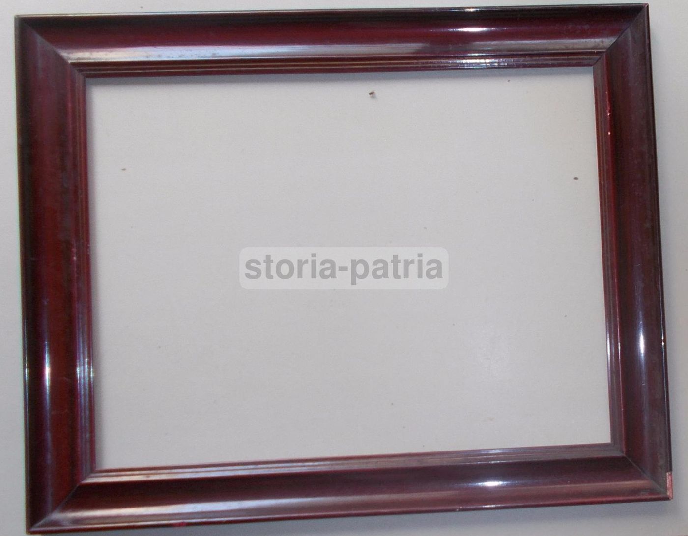 Cornice Antica In Legno Laccato Amaranto, Epoca Liberty E Déco, Anni 1920 1930