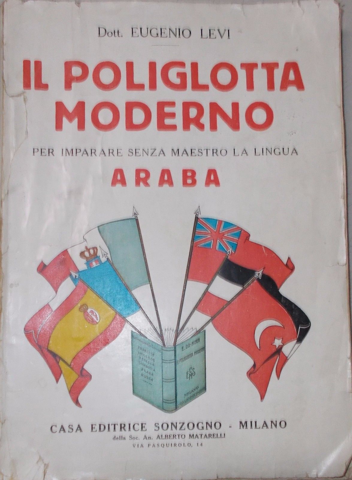 Manuale Lingua Araba Eugenio Levi 1933 Sonzogno Il Poliglotta