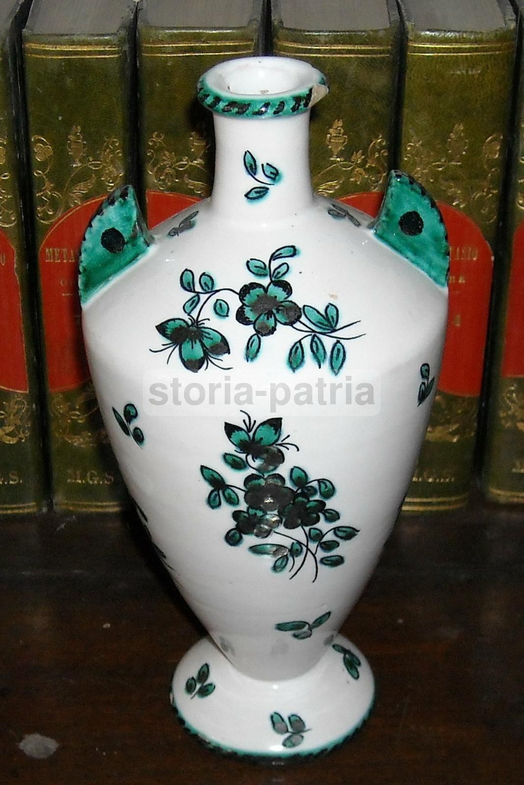 Bottiglia In Ceramica Faentina Luxardo Zara CCM, Epoca Liberty