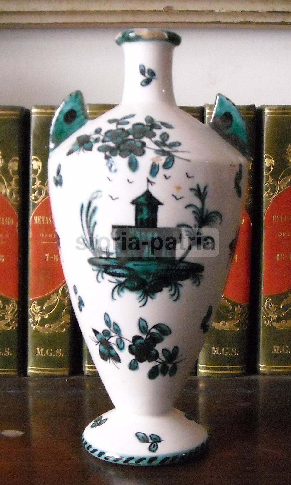 Bottiglia In Ceramica Faentina Luxardo Zara CCM, Epoca Liberty