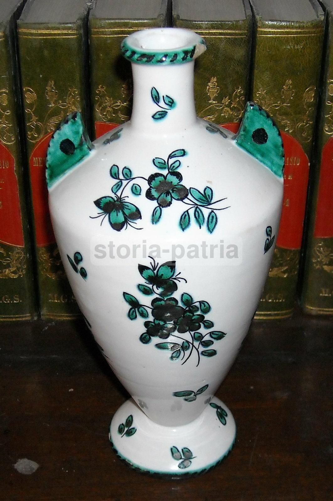 Bottiglia In Ceramica Faentina Luxardo Zara CCM, Epoca Liberty