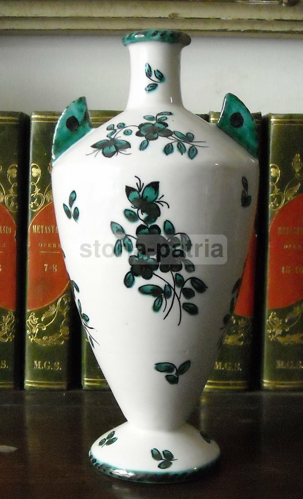 Bottiglia In Ceramica Faentina Luxardo Zara CCM, Epoca Liberty
