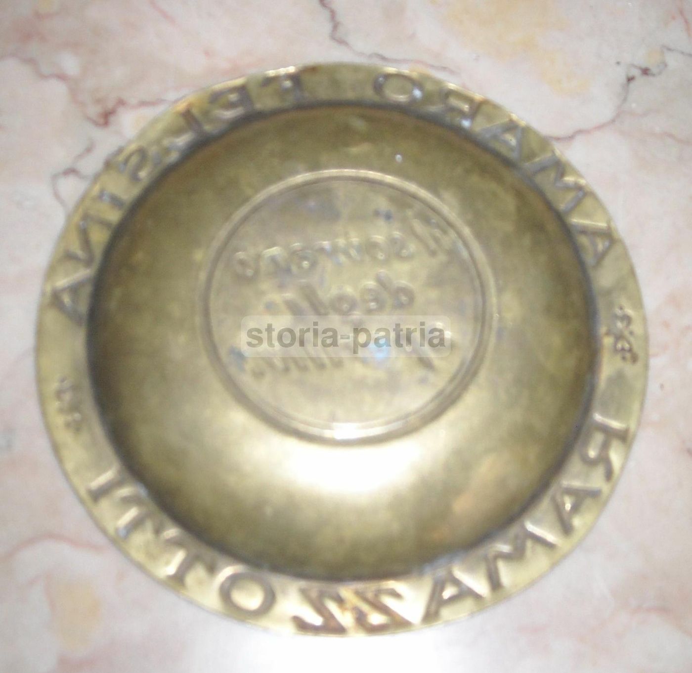 Vassoio Pubblicitario Amaro Felsina Ramazzotti Anni '30 Ottone