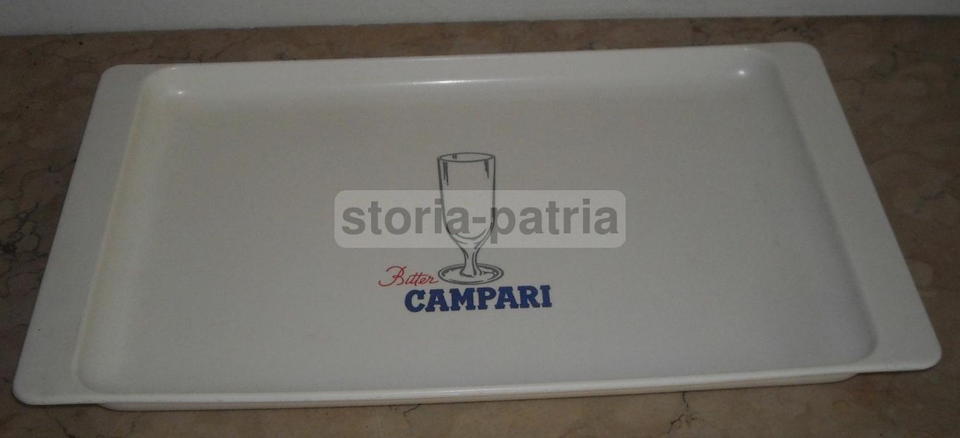 Vassoio Pubblicitario Bitter Campari, Anni 1960 70, K.E.A.N. Milano