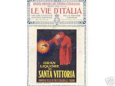 Stampa Pubblicitaria Gran Liquore Di Santa Vittoria   Cinzano, Torino
