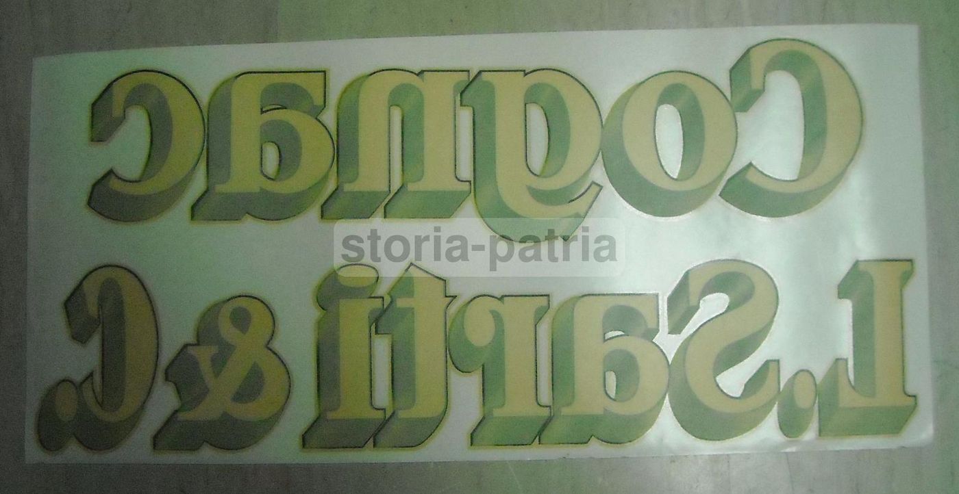Vetrofania Pubblicitaria Cognac L. Sarti & C. Anni '30