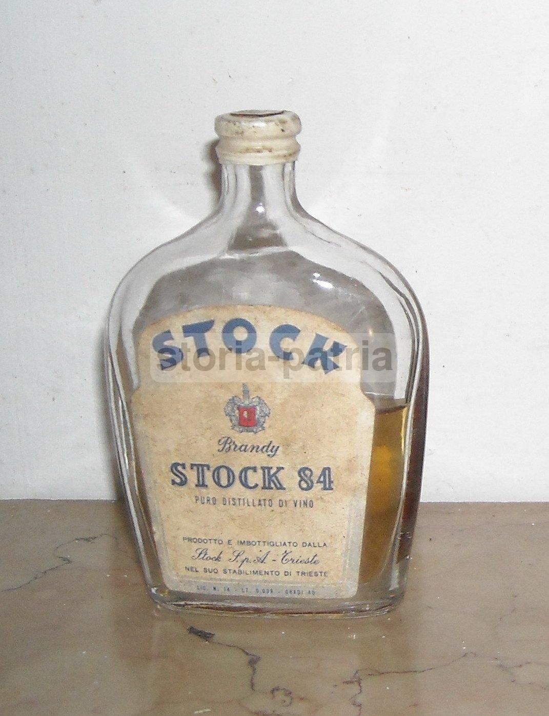 Bottiglia Mignon Brandy Stock 84 Trieste Vintage